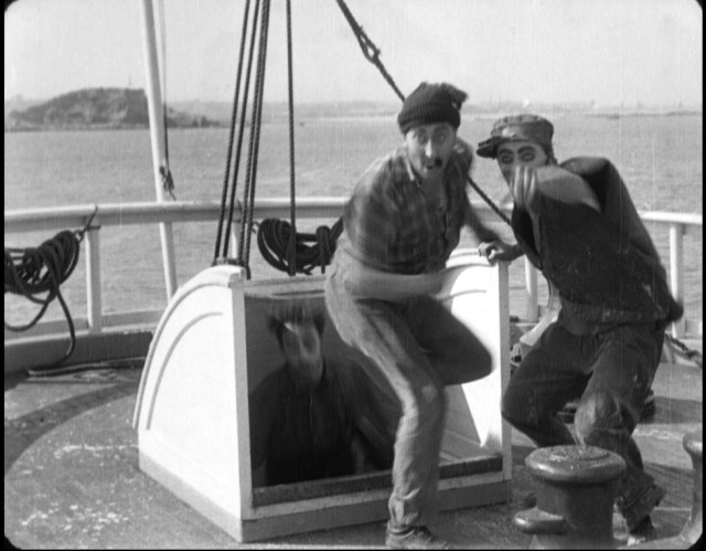 A clear view of Dead Man's Island appearing in Charlie Chaplin's Shanghaied (1915).