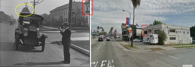 Cops Sunset at Detroit pan