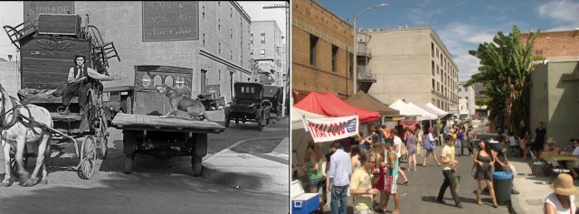 The farmer's market at Cosmo Street today