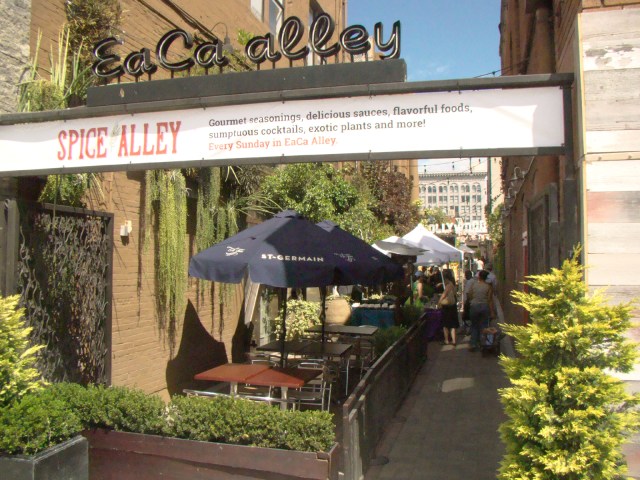 The EaCa Alley south entrance