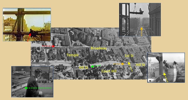 CLICK TO ENLARGE - we'll cover each image one at a time below. Looking SE at the Civic Center and Court Hill (1919) - Watson Family Photographic Archive