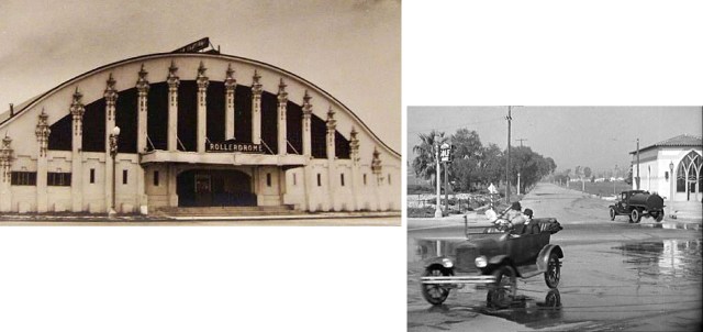 The Culver City Rollerdrome and the Miniature Golf sign