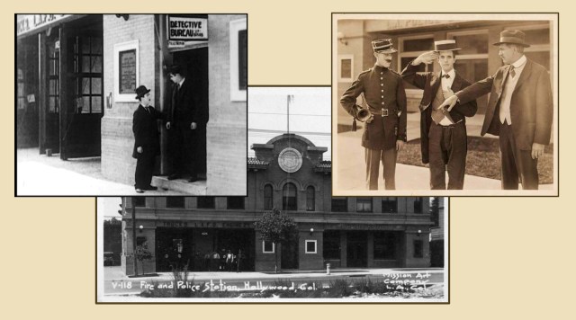 Harry Langdon, left, in Stan Laurel, right, in Just Nuts (1922).