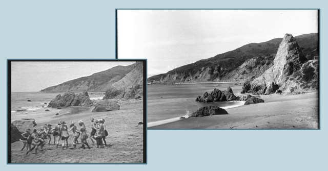 An opposite view west towards Castle Rock, as it appears in Hearts and Flowers. USC Digital Library