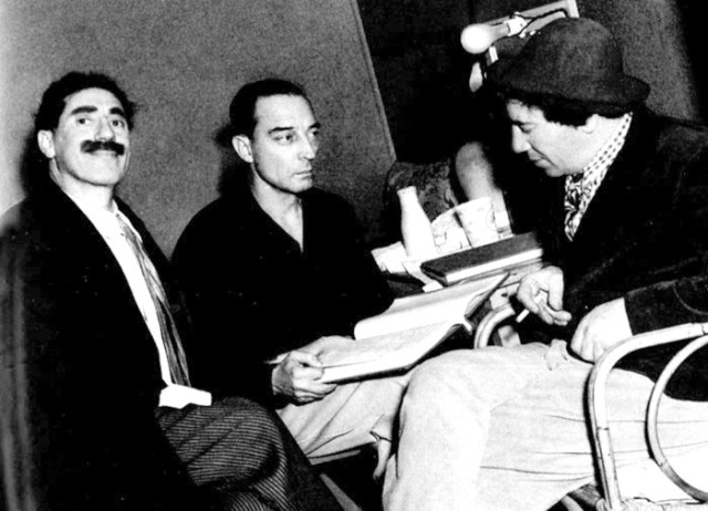 While Buster would later work with the Marx Brothers as a gag writer for M-G-M, I wonder if they ever realized they had both filmed at the Jewett Estate.