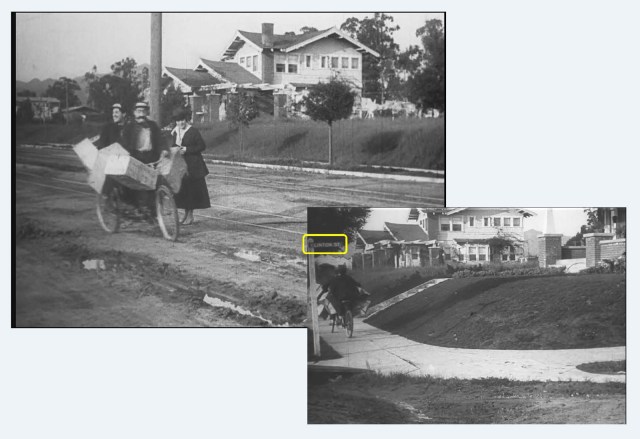Harold Lloyd and Snub Pollard in Lonesome Luke Messenger (1917). 
