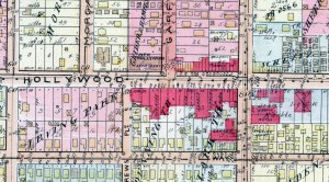 NW brick corners on Hollywood Blvd.