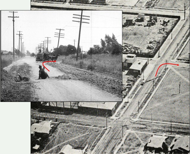 Filmed in 1916, this view looks east down Willoughby towards Cahuenga. 