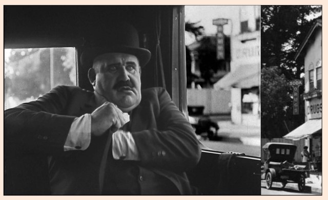 Looking east down Santa Monica Boulevard from Gower. LAPL.