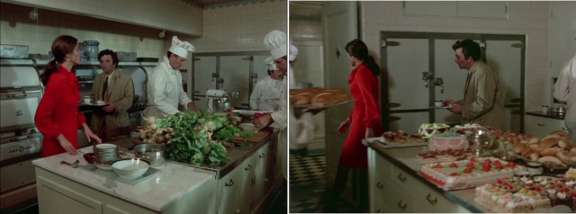 The two kitchen rooms showing the original ice box that can be opened from either room.
