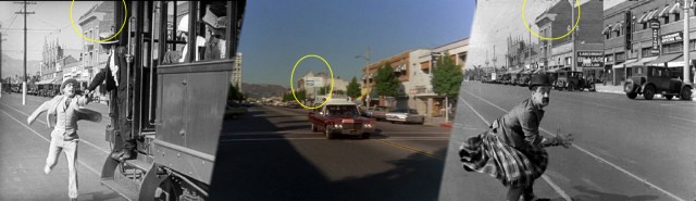 Matching views north up Larchmont looking towards Beverly.