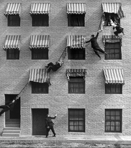 An entirely original stunt - how is it we've never seen this before?