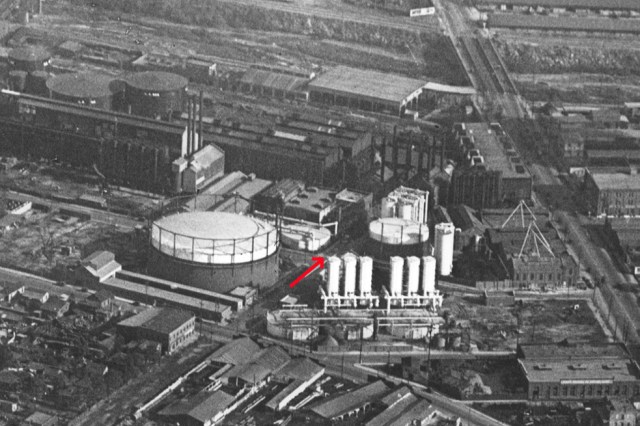 The gate stood at Ramirez (arrow). LAPL.