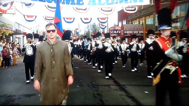 Looking east down Main Street towards the Cottage Grove Hotel.