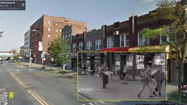 8 - Buzzin' Around - view east towards corner of E 14th and Ave M.